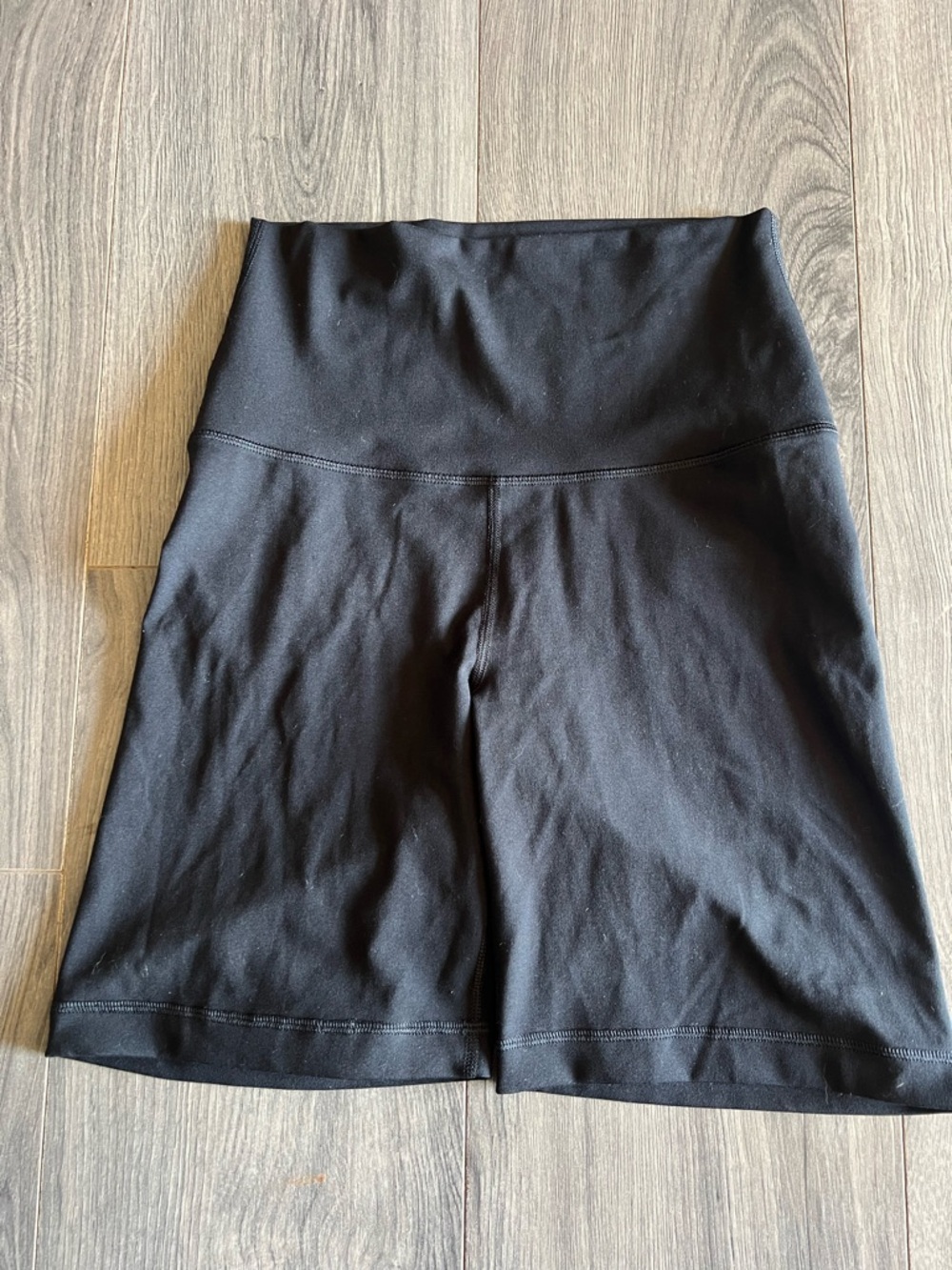 Yogalicious Black High-Waist Athletic Bike Shorts